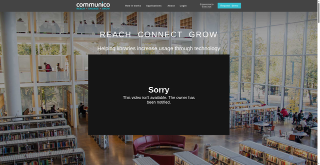 Security scan screenshot of https://communico.libnet.info