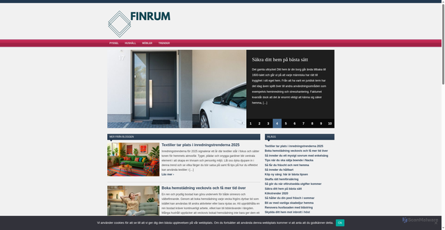 Security scan screenshot of https://finrum.se
