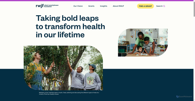 Security scan screenshot of https://www.rwjf.org