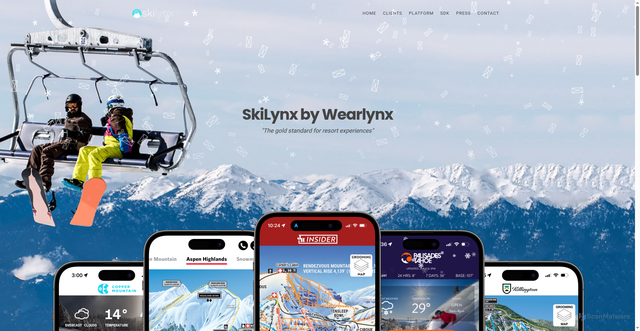 Security scan screenshot of https://skilynx.com