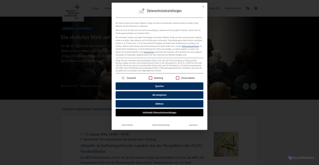 Security scan screenshot of https://ata-dag.de/
