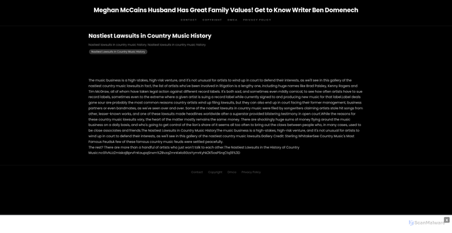 Security scan screenshot of https://ondescibihugo-b4sp9drk8o.edgeone.app/15271-nastiest-lawsuits-in-country-music-history.html