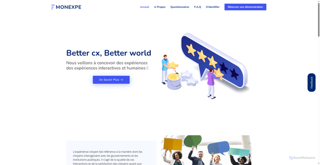 Security scan screenshot of https://monexperiencecitoyen.com/privacy.php