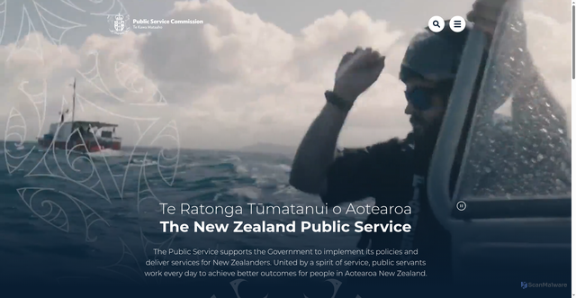 Security scan screenshot of http://www.ssc.govt.nz