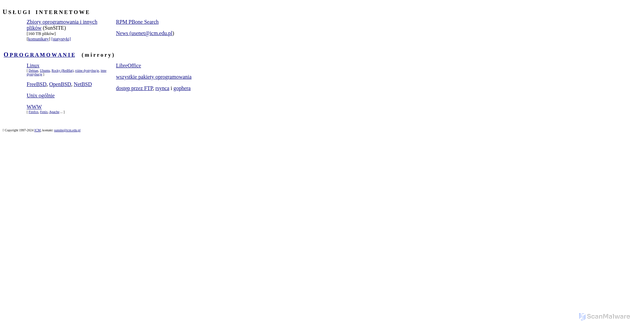 Security scan screenshot of https://ftp.icm.edu.pl