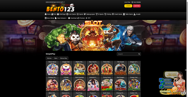 Security scan screenshot of https://ndxx-bento123.com/desktop/game/slot/simpleplay