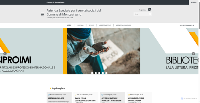 Security scan screenshot of https://www.aziendaspeciale.it/