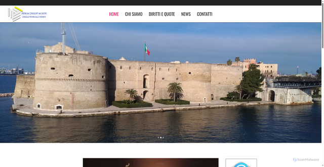 Security scan screenshot of https://www.consulentidellavorota.com/