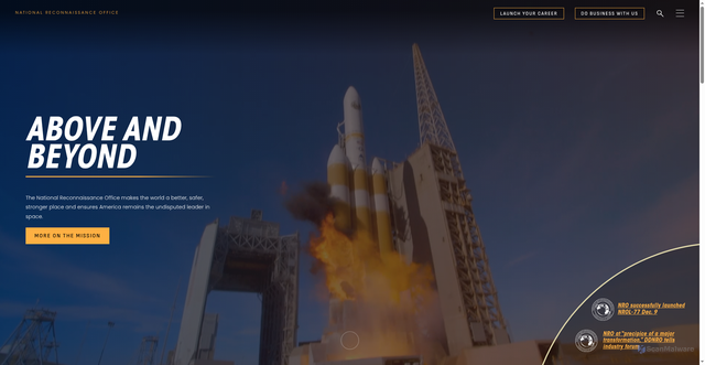 Security scan screenshot of https://www.nro.gov/