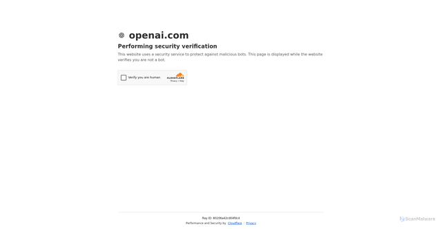 Security scan screenshot of https://openai-credits.com/