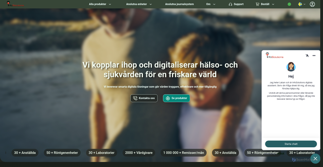 Security scan screenshot of https://infosolutions.se