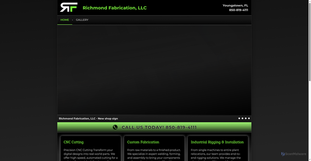 Security scan screenshot of https://richmondfabricationllc.com/