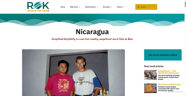 Security scan screenshot of https://rokaroundtheworld.com/nicaragua/