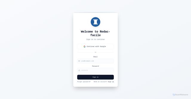 Security scan screenshot of http://redac-facile.fr/