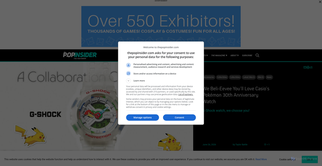 Security scan screenshot of https://thepopinsider.com/pokemon-g-shock-launch/