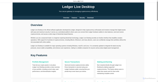 Security scan screenshot of https://endesktop-live.wixstudio.com/en-desktop