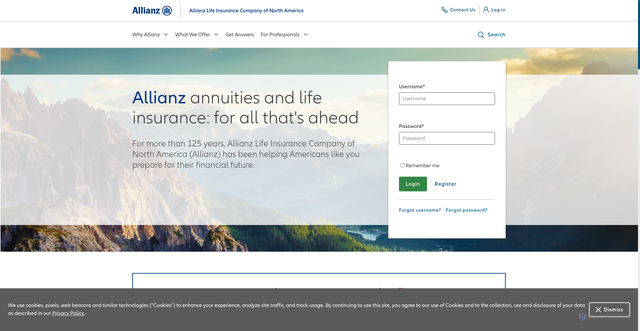 Security scan screenshot of https://apps.allianzlife.com