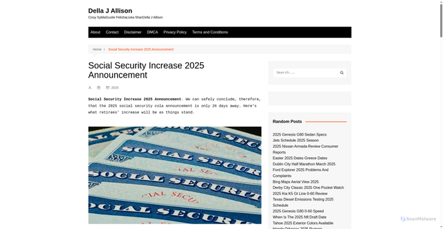 Security scan screenshot of https://dellajallisons.pages.dev/qwcyw-social-security-increase-2025-announcement-mhjvz/