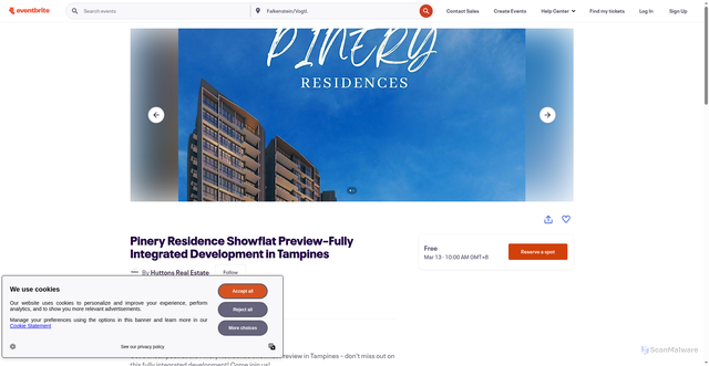Security scan screenshot of https://www.eventbrite.com/e/pinery-residence-showflat-previewfully-integrated-development-in-tampines-tickets-1976898984078?aff=odeccpebemailcampaigns&utm_source=eventbrite&utm_medium=ebcampaigns&utm_campaign=55008607&utm_term=ctaeventcard&mipa=ABIdvVu5qANOThErgpWJG_9qIMoYTjMREnilx2Qp3P50H1oTFdNEotETHca3-VtyQY1MegU_2H31oQHYgeWT2D5zyQjTZm31uhg3CqPMu-NU9Oovv5fErmFpa2Ow7xWGpkh8i0AaSGg5JcVKISW_imtLx4DcFFpkzIim0rjubxKElhCPfeB9eM5Q64aXOZywUc44ILa-6hE4zleXYSJX7Idbd2pg1VL13UtUmVVO4Fv4DoT23HLuGImtKTLrcUG3254YmTPMrfaSyuyOj1X8kNFxSg8Ye_2BZw