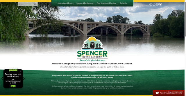 Security scan screenshot of https://spencernc.gov/