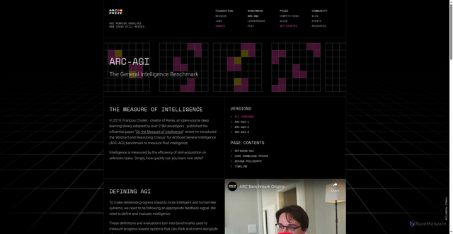 Security scan screenshot of https://arcprize.org/arc-agi