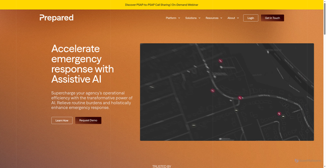 Security scan screenshot of https://preparedapp.com