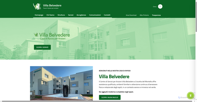 Security scan screenshot of https://www.cdrvillabelvedere.org/