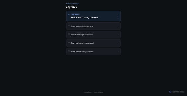 Security scan screenshot of https://www.asjforex.com