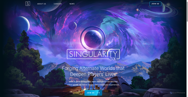 Security scan screenshot of https://singularity6.com