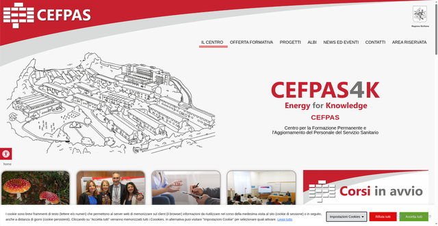 Security scan screenshot of https://www.cefpas.it/