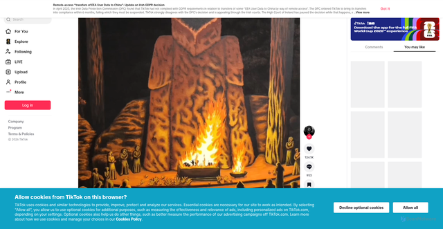Security scan screenshot of https://vt.tiktok.com/ZS9c687pa/