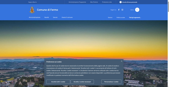 Security scan screenshot of https://www.comune.fermo.it