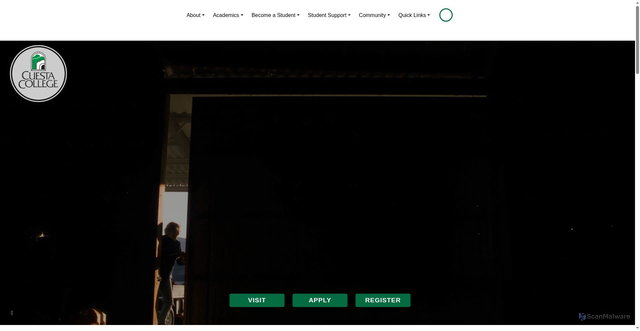 Security scan screenshot of https://www.cuesta.edu/index.html