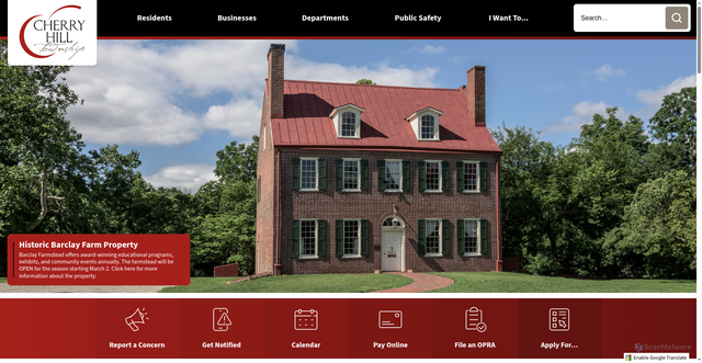 Security scan screenshot of https://chnj.gov/