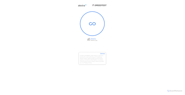 Security scan screenshot of https://mivelocidadmex.alestra.com.mx