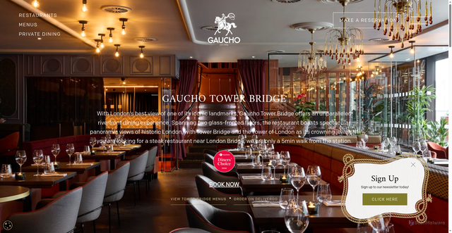 Security scan screenshot of https://gauchorestaurants.com/restaurants/tower-bridge/