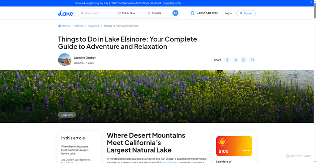Security scan screenshot of https://www.lake.com/articles/things-to-do-in-lake-elsinore/