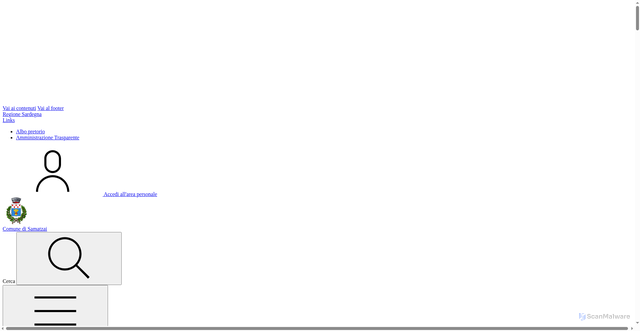 Security scan screenshot of https://www.comune.samatzai.su.it/