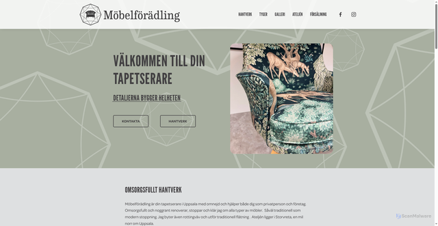 Security scan screenshot of https://mobelforadling.se