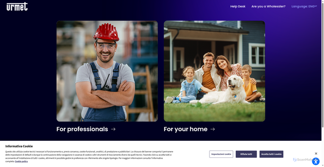 Security scan screenshot of https://urmet.com