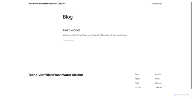 Security scan screenshot of https://teche-vermilion.gov/