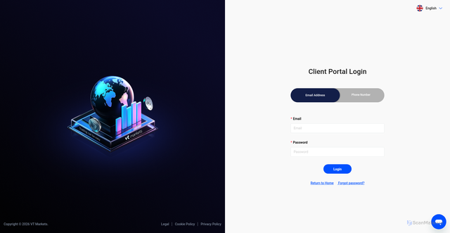 Security scan screenshot of https://ibportal.vtmarketssecure.com/