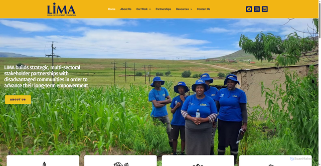 Security scan screenshot of https://lima.org.za/