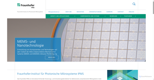 Security scan screenshot of https://www.ipms.fraunhofer.de/