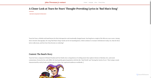 Security scan screenshot of https://aksarasantaisphere-dpc9bj3xyvxw.edgeone.app/bad-mans-song-tears-for-fears-lyrics.html