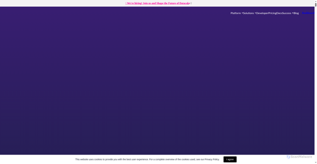 Security scan screenshot of https://datacake.co