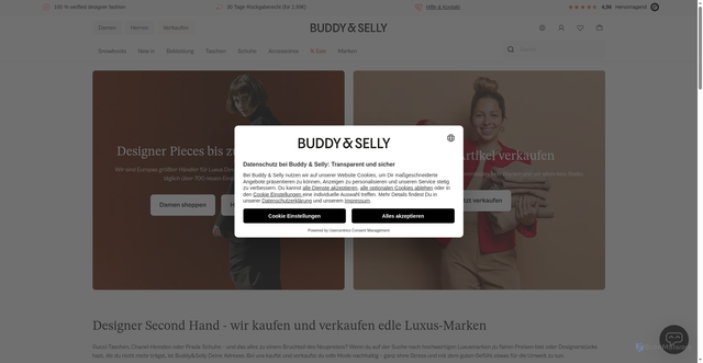 Security scan screenshot of https://buddyandselly.com