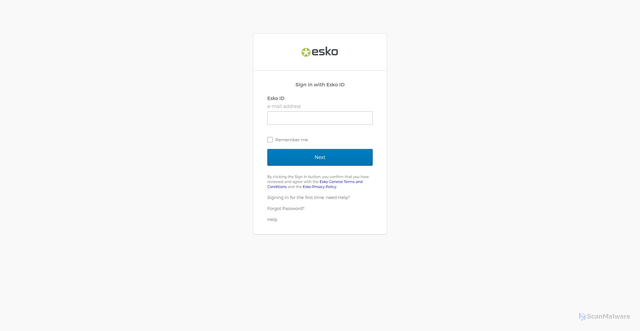 Security scan screenshot of https://iam.eu.esko.cloud
