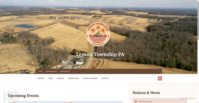 Security scan screenshot of https://lemontownshippa.gov/