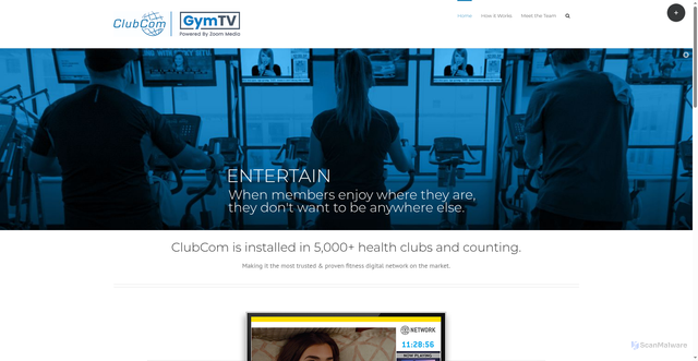 Security scan screenshot of https://clubcom.com